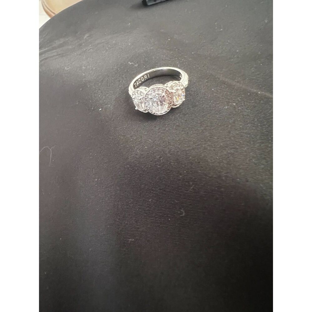 Tacori "Bloom with Love" 3-Stone Ring, Size 8 - Picture 5 of 9